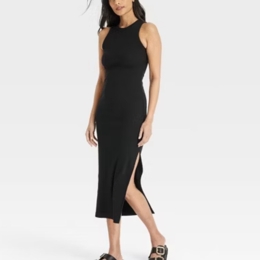 Elegant Black Sleeveless Dress